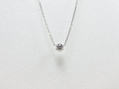 日本鉑金單鑽鑽石項鍊【元圓珠寶】