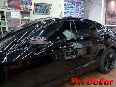 Dr. Color 玩色專業汽車包膜 M-Benz CLS550 高亮黑_窗框/日行燈鍍鉻/反光片/手把鍍鉻/後廂蓋鍍鉻