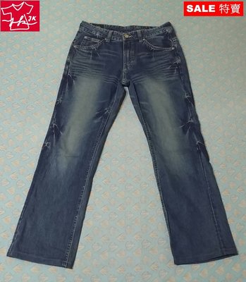 Lee 713 牛仔褲 中腰 標準直筒 靴型 重磅款-男款-刷色藍-30號【JK嚴選】LV 鬼怪