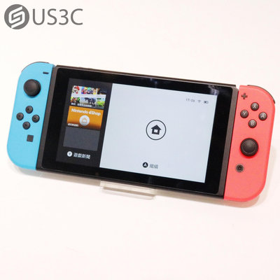 【US3C-青海店】【一元起標】任天堂 Nintendo Switch HAC-001(-01) 藍紅 電力加強版 即時拍攝畫面功能 電玩主機 二手遊戲主機