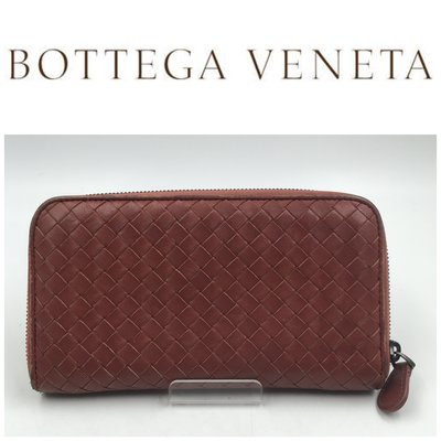 【皮老闆二店】 二手真品 Bottega Veneta 錢包 長夾 BV編織長夾 皮夾  藍332
