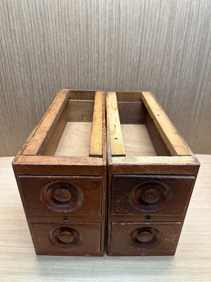 早期裁縫車抽屜木盒組 裁縫機抽屜 抽屜木盒 老木盒 早期木盒 懷舊木盒 木盒 拍戲 道具 造型 背景 擺設（2組一標價）