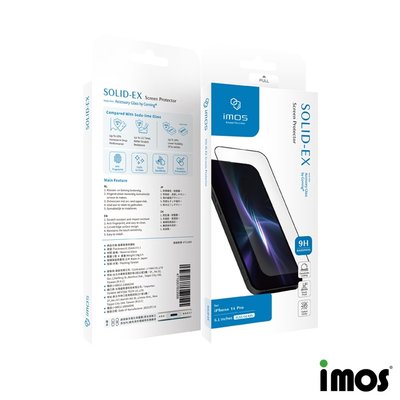 iMos 蘋果 iPhone 14 Pro 6.1吋 9H康寧滿版黑邊玻璃螢幕保護貼 AGbc 玻璃貼 抗潑水 抗指紋