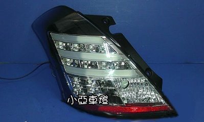 小亞車燈╠ 全新高品質suzuki swift 10 11 12年 小改款 專用 光柱 全 led 黑框 尾燈