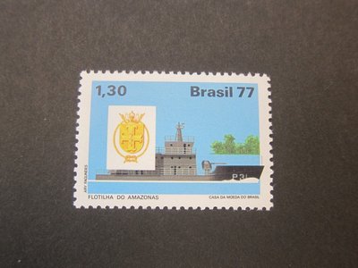 【雲品12】巴西Brazil 1977 Sc 1542 ship MNH 庫號#DX06 42048