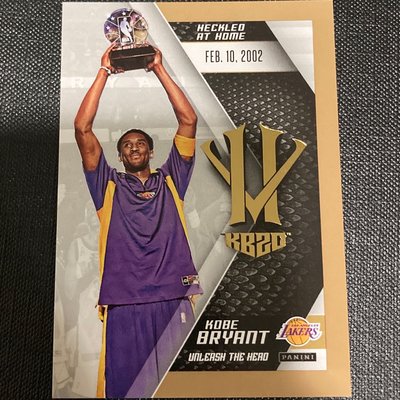 Kobe Bryant herovillain惡棍 MVP得主卡