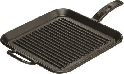 全新美國原裝LOGDE 12" Square Cast Iron Grill Pan 12吋平底牛排煎鍋-P12SGR3