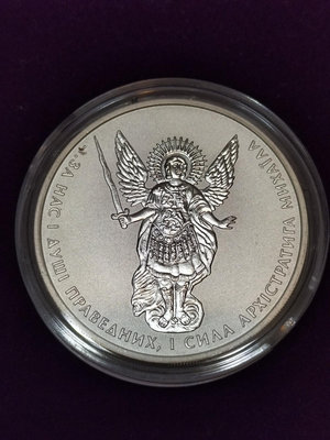 2015 烏克蘭天使1英兩銀幣 (全新未使用)
