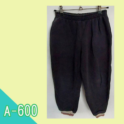 寶貝屋【直購30元】童品:黑色厚棉長褲-A600(男童)