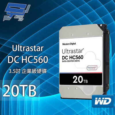 昌運監視器 WD Ultrastar DC HC560 20TB 企業級硬碟(WUH722020BLE6L4)