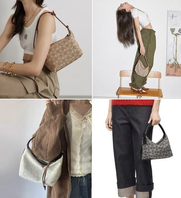 Loewe/女包新款Cubi飯盒包提花織物拼接單肩手提腋下包