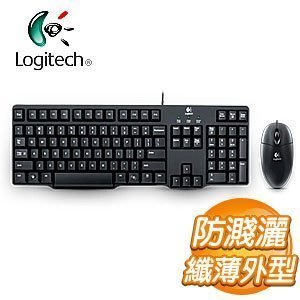 【捷修電腦。士林】Logitech 羅技 MK100 有線鍵盤滑鼠組 鍵鼠組 PS2鍵盤 USB滑鼠 $699