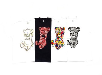 【MOMO全球購】日本design tshirt store graniph 夏季熊本熊圖案小熊公仔印花純棉男女短袖T恤