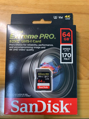 SanDisk Extreme Pro SDXC UHS-I(V30) 64GB 高速記憶卡