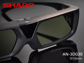 【風尚音響】SHARP   AN-3DG30  液晶電視 專用 3D眼鏡  （盒裝展示 音響福利品 全新）