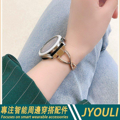 【熱賣精選】22mm通用錶帶 Galaxy Watch 46MM錶帶 金屬鑲鑽錶帶 三星Gear S3華米 小米運動手錶 替換腕帶