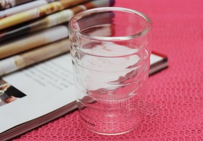 晴天咖啡☼ NESPRESSO 雀巢螺紋杯 85ml 雙層玻璃杯 咖啡杯 真空杯 隔熱杯 飲料杯 雙層杯