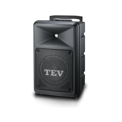 【昌明視聽】TEV TA-680  8吋 行動擴音喇叭  附2支選頻式無線麥克風 CD 藍芽USB撥放器內建
