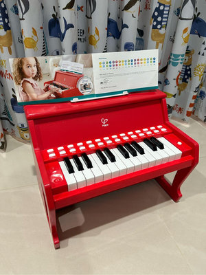 【德國Hape】聲光學習鋼琴（9.9成新） 紅色 學齡前 早教玩具 兒童安全玩具 小朋友玩具 音樂玩具