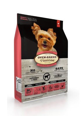 【李小貓之家】加拿大oven-baked《烘焙客狗飼料-成犬-草飼羊配方-小顆粒-1kg》