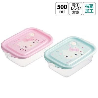 ♥小花花日本精品♥ Hello Kitty 輕量微波保鮮盒 2入組 分裝餐盒 嚕嚕米 壓克力筷組 3入組 ~ 3