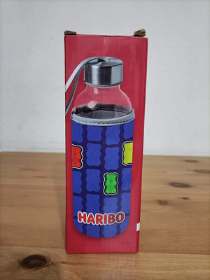 全新可愛小熊軟糖HARBIO品牌哈瑞寶玻璃隨行瓶水壺水瓶