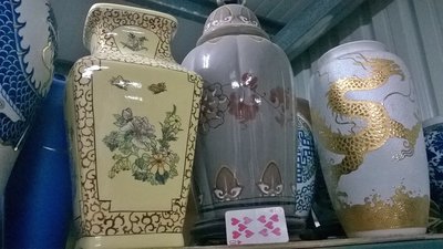 中華陶瓷風老味瓷瓶燈