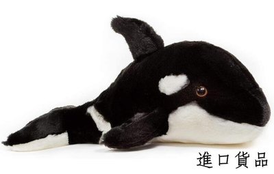 現貨可愛 柔順 虎鯨 鯨魚  野生動物抱枕 絨毛絨娃娃玩偶擺件裝飾品 送禮品禮物可開發票