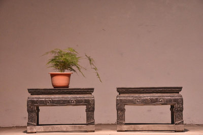 空間陳設青石.石幾桌，3200尺寸長60  寬40  高40厘米可做茶桌  置放花盆1285