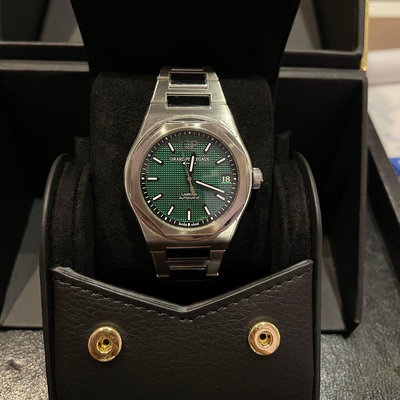 《台南腕錶職人》芝柏錶 GP Laureato 桂冠系列 綠色新款 42m 二手及新品 2023年