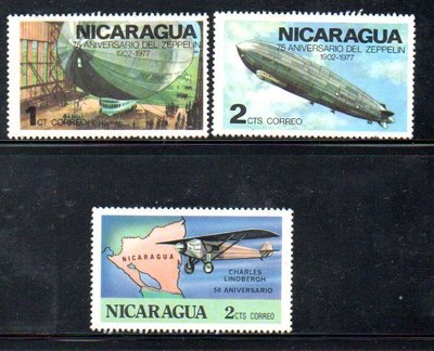 【流動郵幣世界】尼加拉瓜1977年飛機郵票