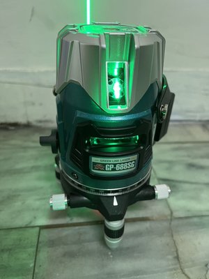 台灣上煇 FT-668SG真綠光五線雷射水平儀  2顆充電電池