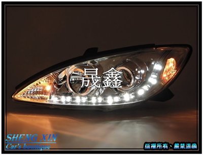 《晟鑫》全新 外銷版 Camry 豐田 01~06年 美規 晶鑽 魚眼 LED R8燈眉 大燈 遊覽車也可裝