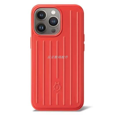 適用日默瓦蘋果13promax手機殼rimowa行李箱iphone12火紅色保護套