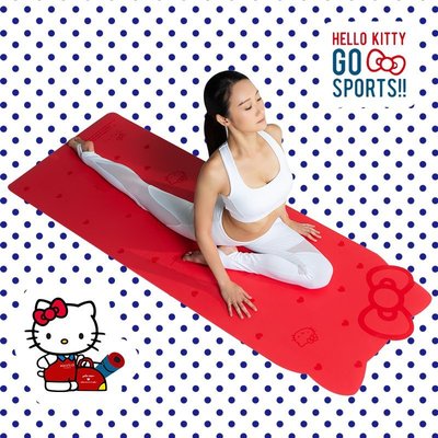 特賣-CLESIGN海外進口瑜伽墊天然橡膠健身防滑墊Hello Kitty聯名限量版