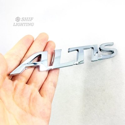1 X Abs Altisletter 徽標汽車後備箱標誌徽章貼紙貼花更換, 用於豐田 Altis-飛馬汽車