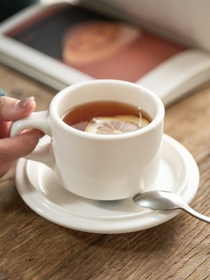 現貨 Studio M法式復古純色陶瓷咖啡杯紅茶杯杯碟歐式馬克杯~可開發票特賣