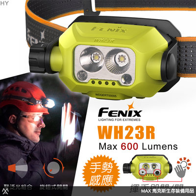 馬克斯 - FENIX 手勢感應作業頭燈 / 聚泛雙光源 / Type-c 充電 / WH23R