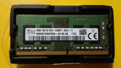 [很新] 單面 SK  hynix 海力士 筆電用 PC4 DDR4 4G 2400T 記憶體