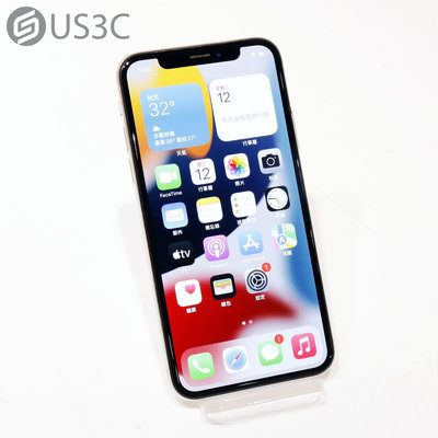 【US3C-青海店】【一元起標】台灣公司貨 Apple iPhone X 256G 銀色 5.8吋 全螢幕 臉部辨識 4G LTE 二手手機