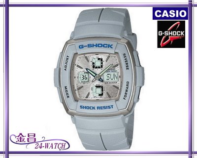 CASIO G-SHOCK # G-351-8A 台灣CASIO公司貨 方形四眼電子錶(灰)＊24-WATCH_金昌