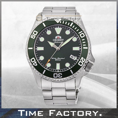 【時間工廠】全新原廠正品 ORIENT 東方錶 機械運動潛水款 綠水鬼 RA-AC0K02B RA-AC0K02B10B