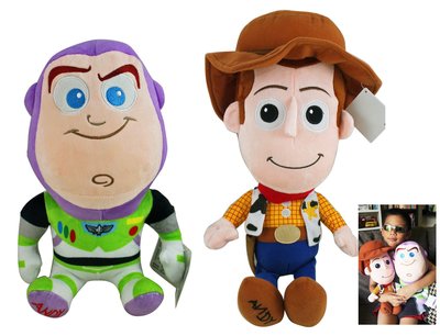【卡漫迷】 玩具總動員 絨毛玩偶 二選一 ㊣版 Woody Buzz 娃娃布偶 擺飾 Toy Story 巴斯光年 胡迪