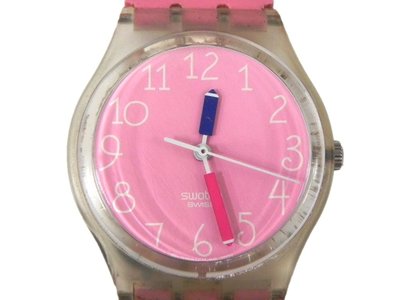 時尚錶 [SWATCH 542] 斯沃琪 一般圓型[童趣系列]錶[粉紅面]石英/中性/新潮錶