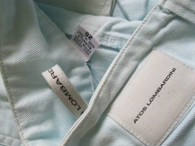 MADE IN ITALY義大利品牌 ATOS 粉藍牛仔褲 ( ZARA  H&amp;M  韓KOREA  NB  FILA)
