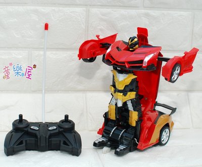 高雄玩具~遙控車變形機械人~遙控變形車~變型機器人~遙控機器人~一鍵變型機器人~生日兒童節禮物