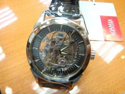 {富安鐘錶} ROAMER 羅馬錶專門店 經典時尚 瑞士全簍空不鏽鋼皮帶錶 101630 全球限量300只