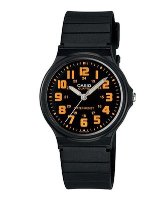 CASIO 卡西歐 男性塑膠錶帶指針錶阿拉伯數字整點時刻 MQ-71-1B MQ-24 學生錶