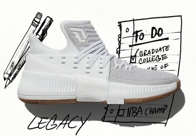南◇現貨 adidas D Lillard 3 BW0323 籃球鞋 愛迪達 里拉德 絕殺 拓荒者 全白色 3代