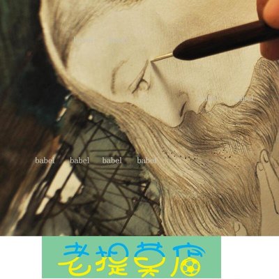老提莫店-銀尖筆銀針筆素描本歐洲傳統古典精細素描技法新換針文藝復興繪畫-效率出貨